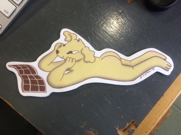 Big Butt Dog Sticker